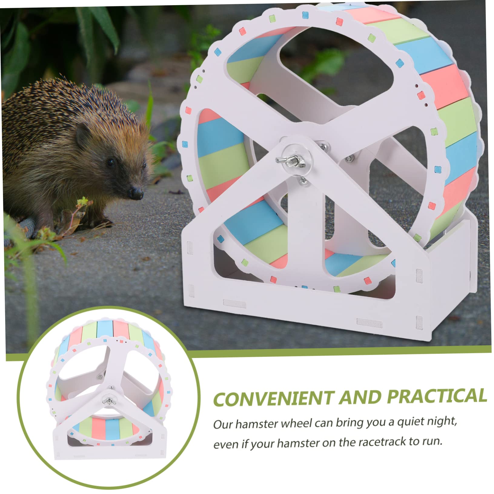 Hamsterlaufrad zur Selbstmontage, Leise, 21cm, PVC, 1 Satz