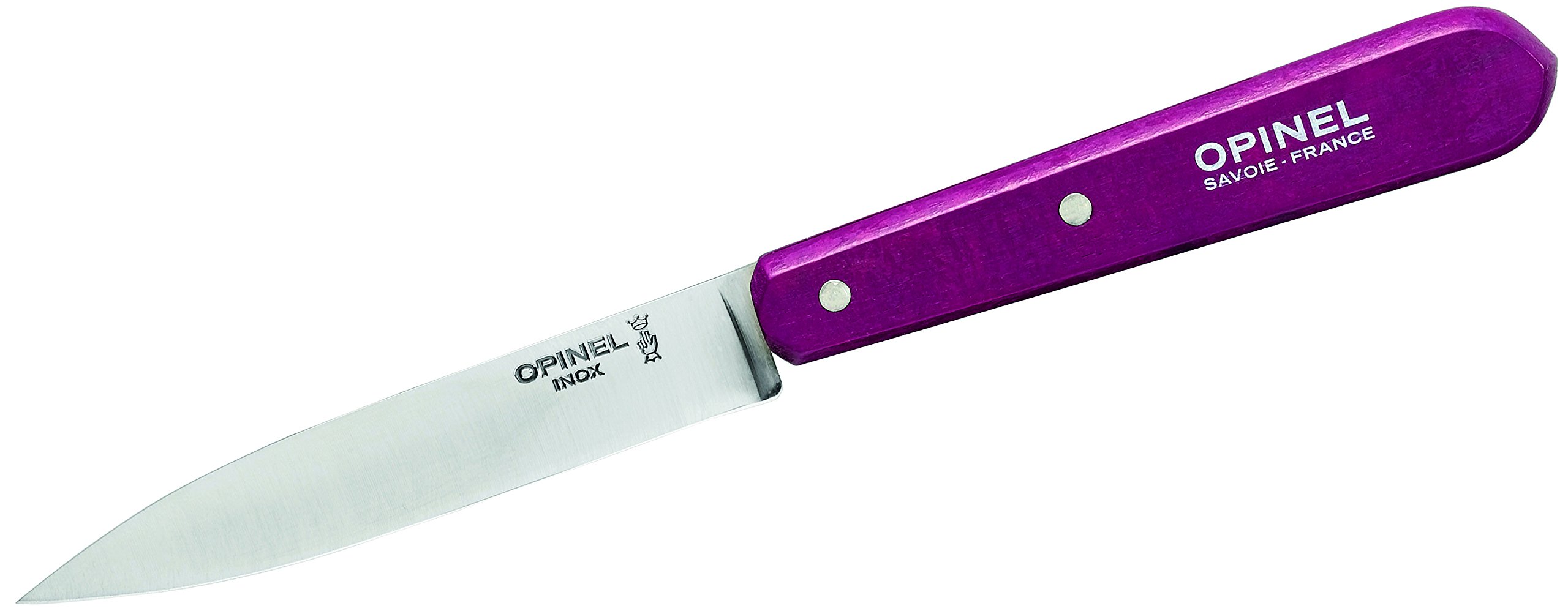 Opinel Kitchen Knife No. 112 Stainless Steel with Wooden Handles (Purple)