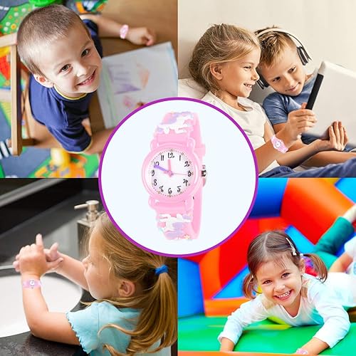 Miniatura 7 de ATIMO Reloj impermeable de dibujos animados 3D para niños y niñas de 3 a 8 años, regalos para niños