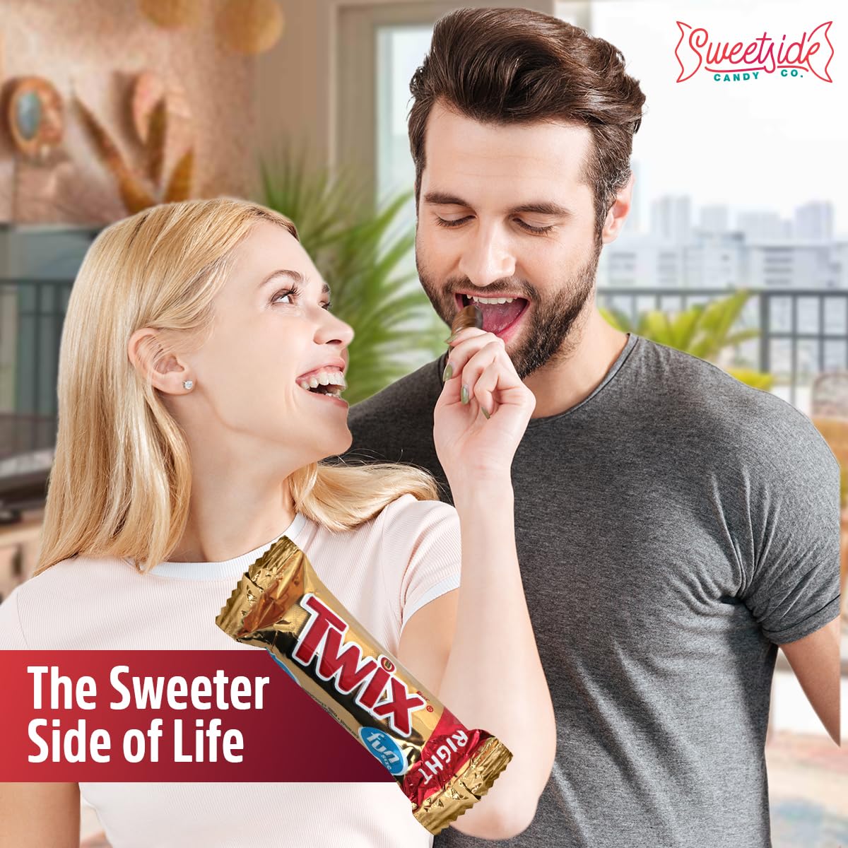 Twix Fun Size Candy Bars Left and Right, 2lb Pack of Bulk Chocolate Candy Individually Wrapped, Ideal Caramel Chocolate for Sharing with Friends, Perfect Twix Mini Candy Bars for Parties and Events