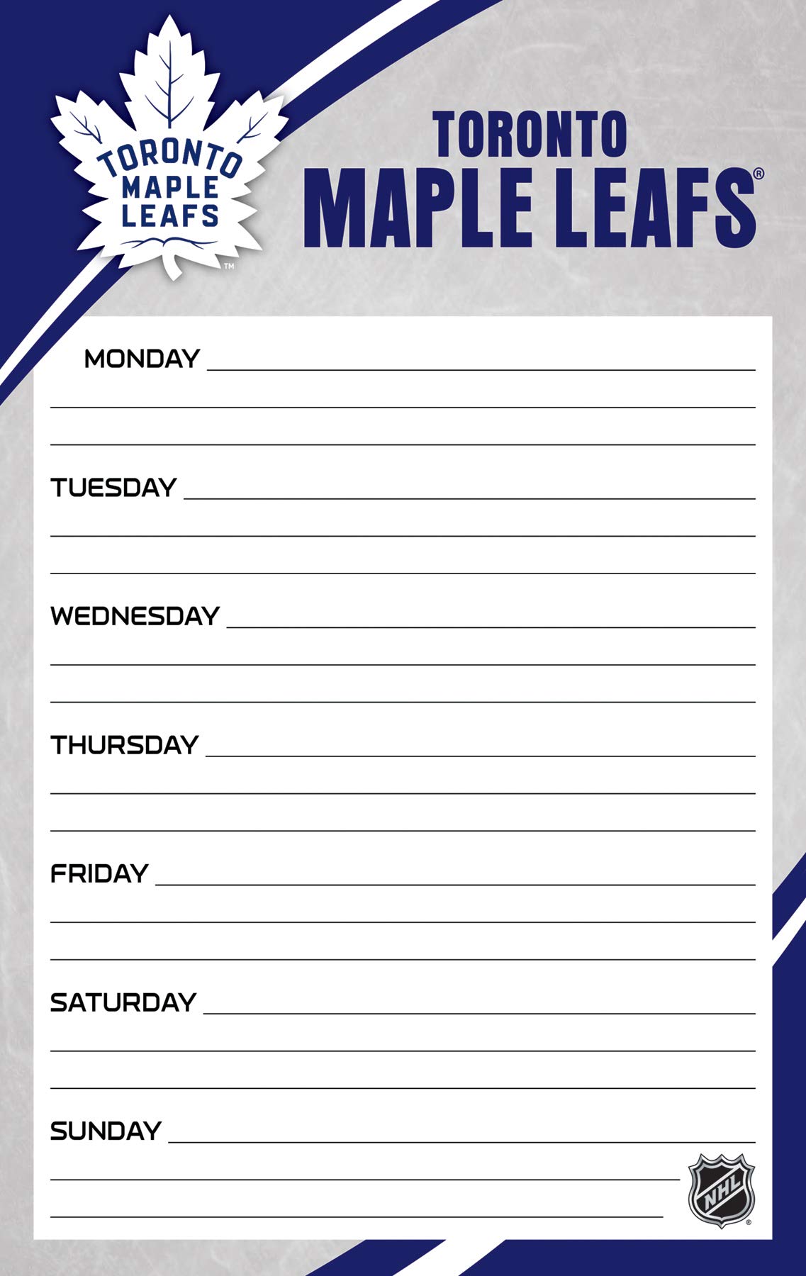 Amazon.com : TURNER SPORTS Toronto Maple Leafs Jumbo Planner (8135023) :  Office Products