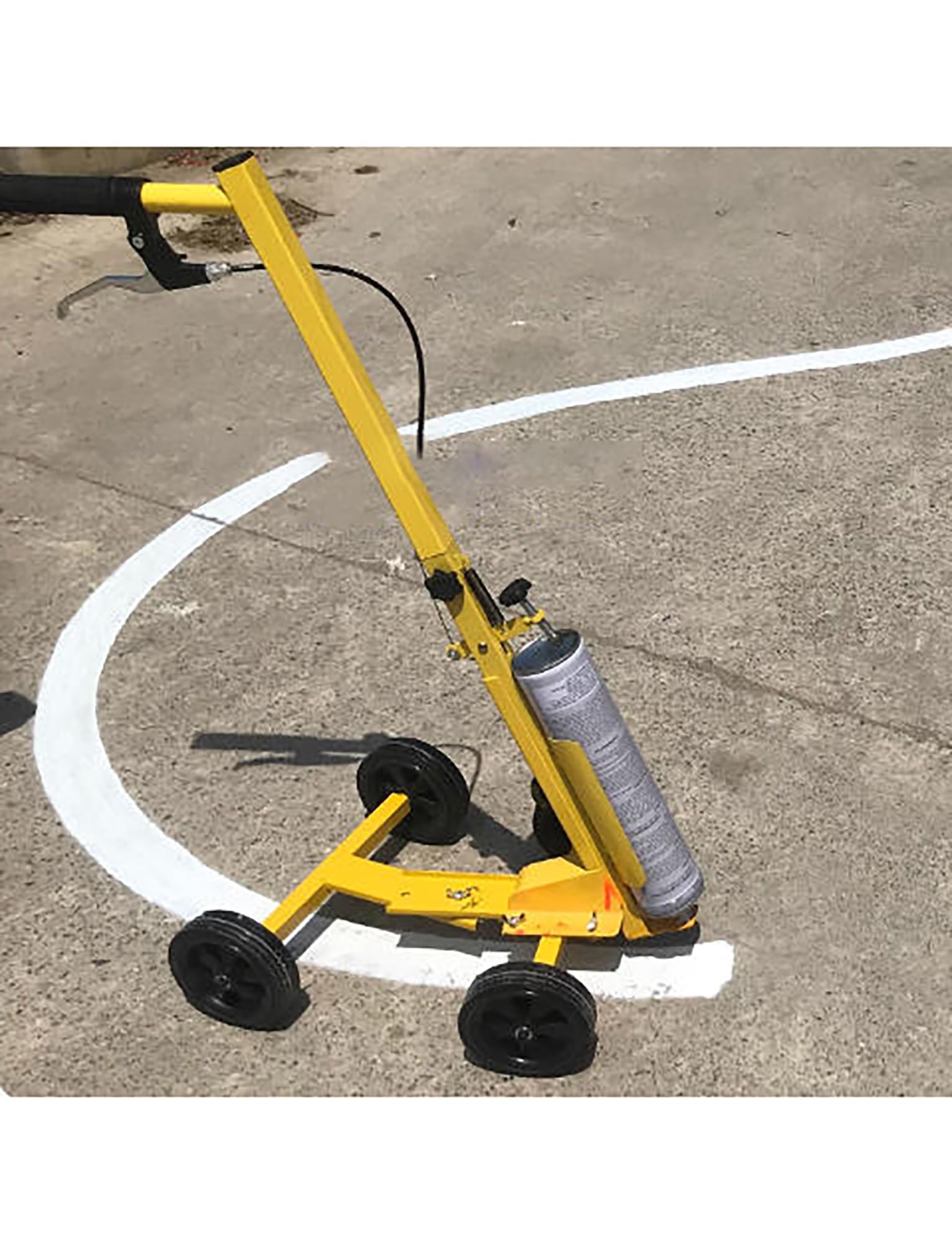 GLETSF Hand-Push Road Marking Machine, Cold Spray Wheel Transfer Line Marker for Accurate Pavement Marking on Roads, Parking Spaces, and Runways,