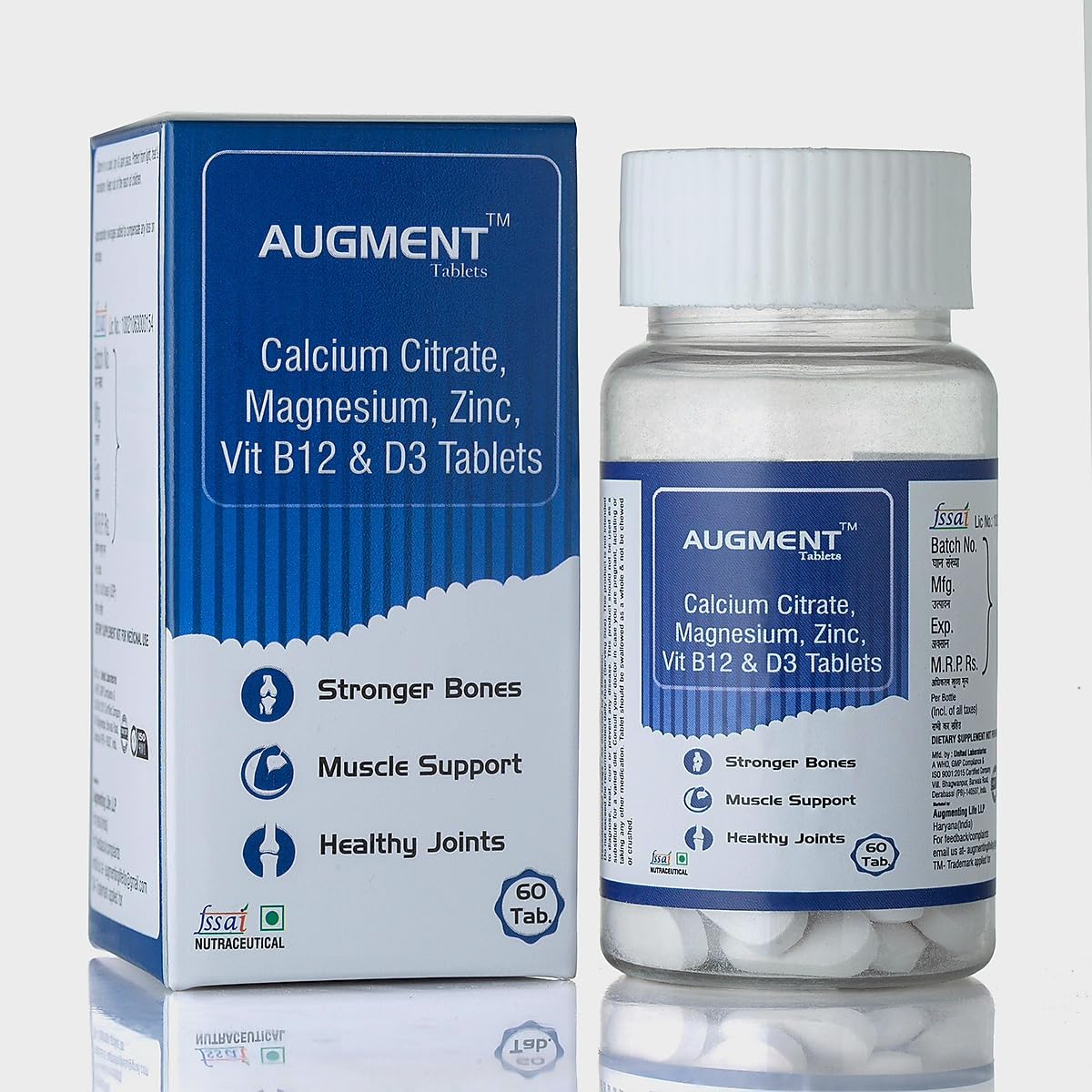 Augment Calcium Citrate 1000mg Tablets enriched with Magnesium440mg,Zinc,Vit.B12 & D3 for Stronger Bones, Muscles and Joints-60 Tablets (B0CRCPP4RF) Amazon Price History, Amazon Price Tracker