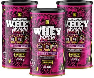 Kit 3x Whey Protein Woman Body Collagen - 450g - Iridium Labs