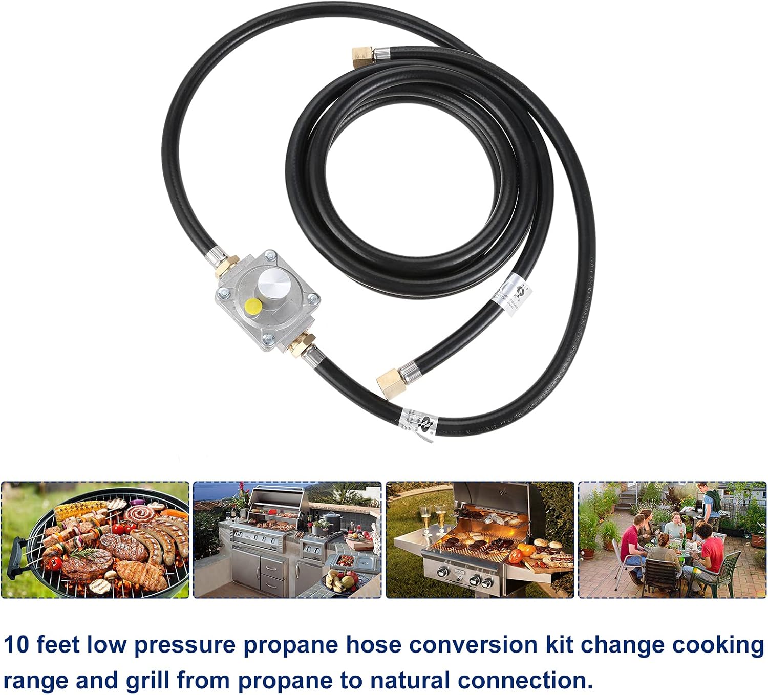Buy Lemfema 10 Feet Natural Gas Hose Conversion Kit for Grill, Low