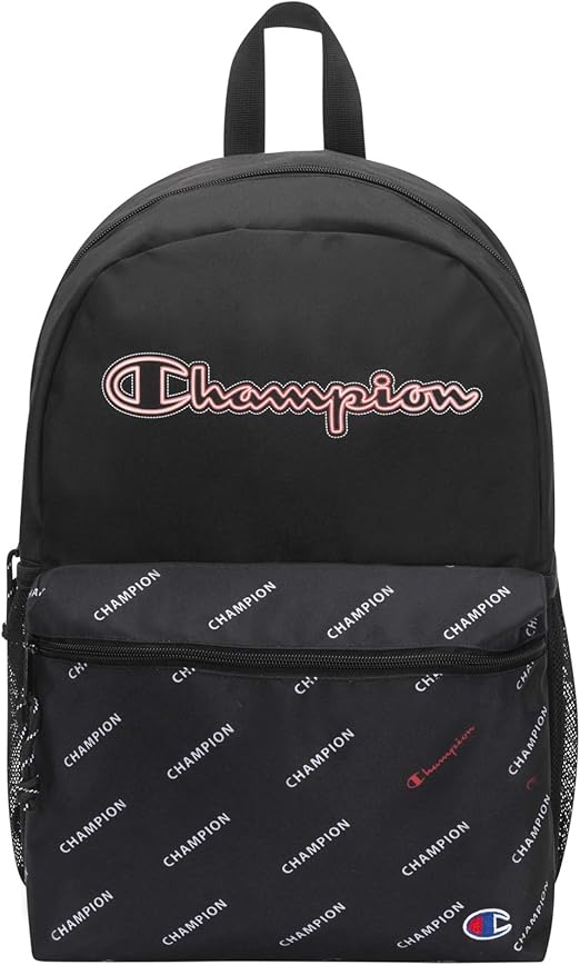 Champion Kids' YouthQuake Backpack, Black/Scarlet, One Size Amazon.co.uk