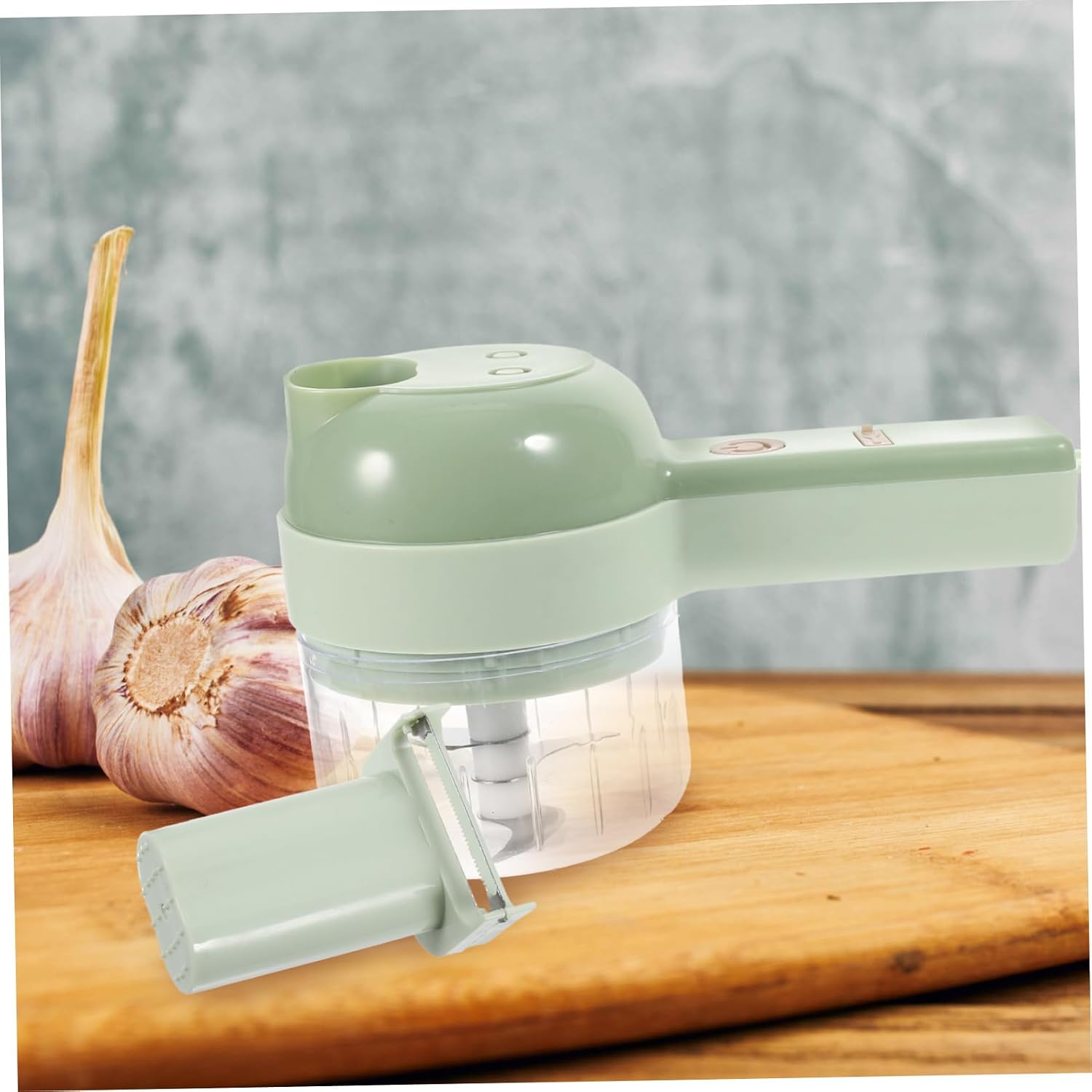 ABOOFAN Handheld Vegetable Chopper 9-Piece Set Garlic Masher and Food Processor Compact Kitchen Tools for Efficient Meal Preparation Suitable for Vegetables