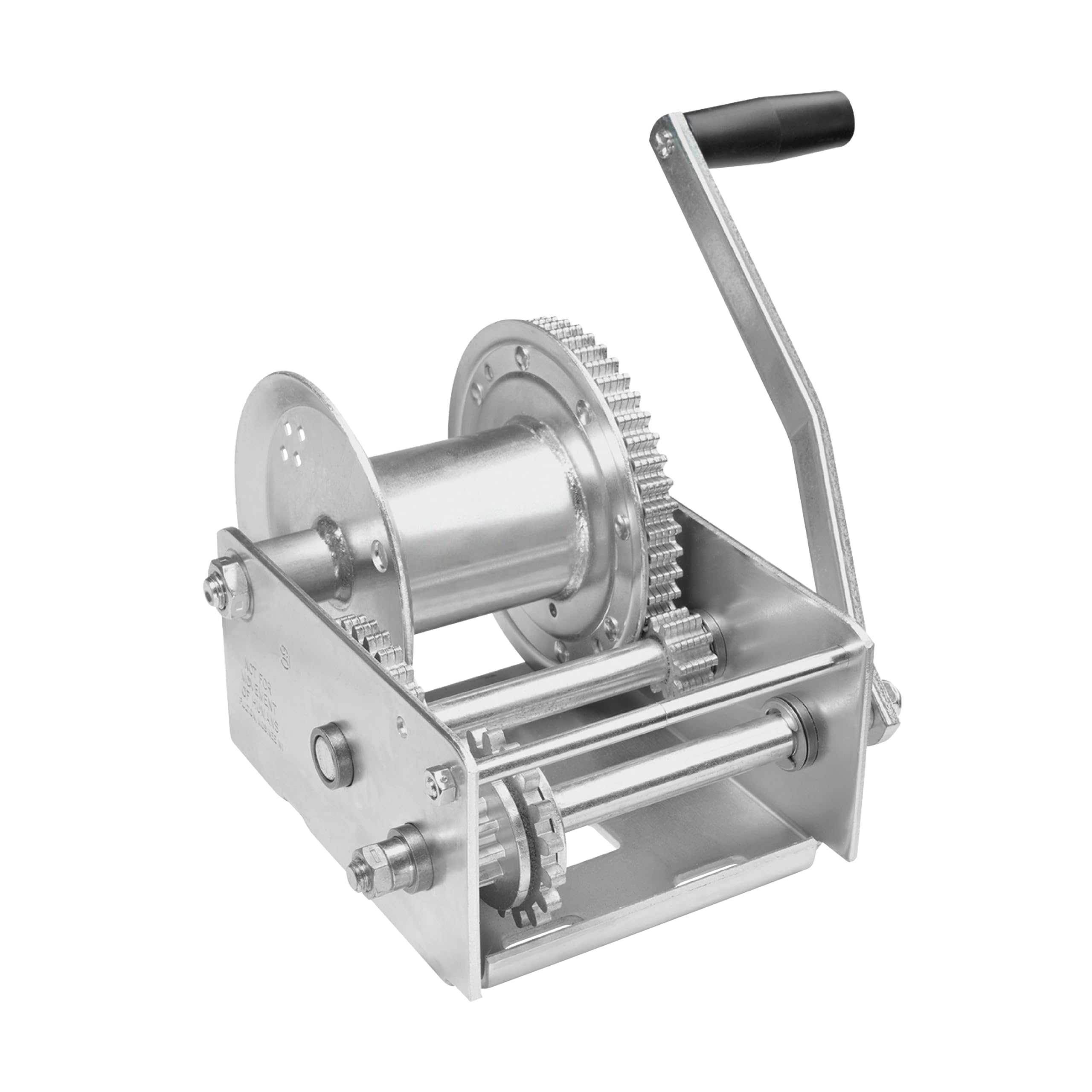 Fulton 143200 Brake Winch, 2,500 lbs. Capacity, No Strap, Silver