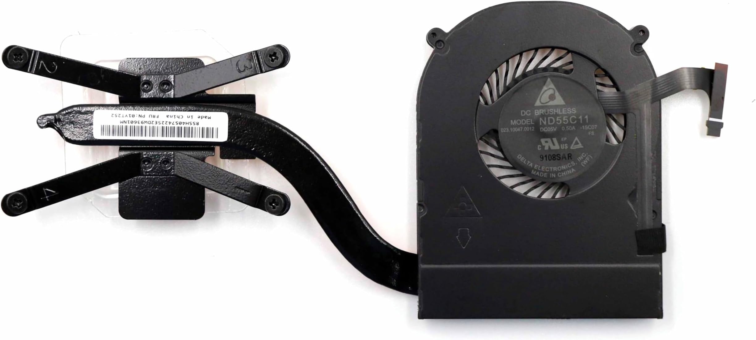 BestParts CPU Fan + Heatsink for Lenovo Thinkpad Yoga X1 Carbon 4th 2016 20FB 20FC Series Laptop 01AX999 01AX830 ND55C33 01AW976 00JT800 BAZB0505R5H 023.10084.0011 C16-00-Z-93O-002F