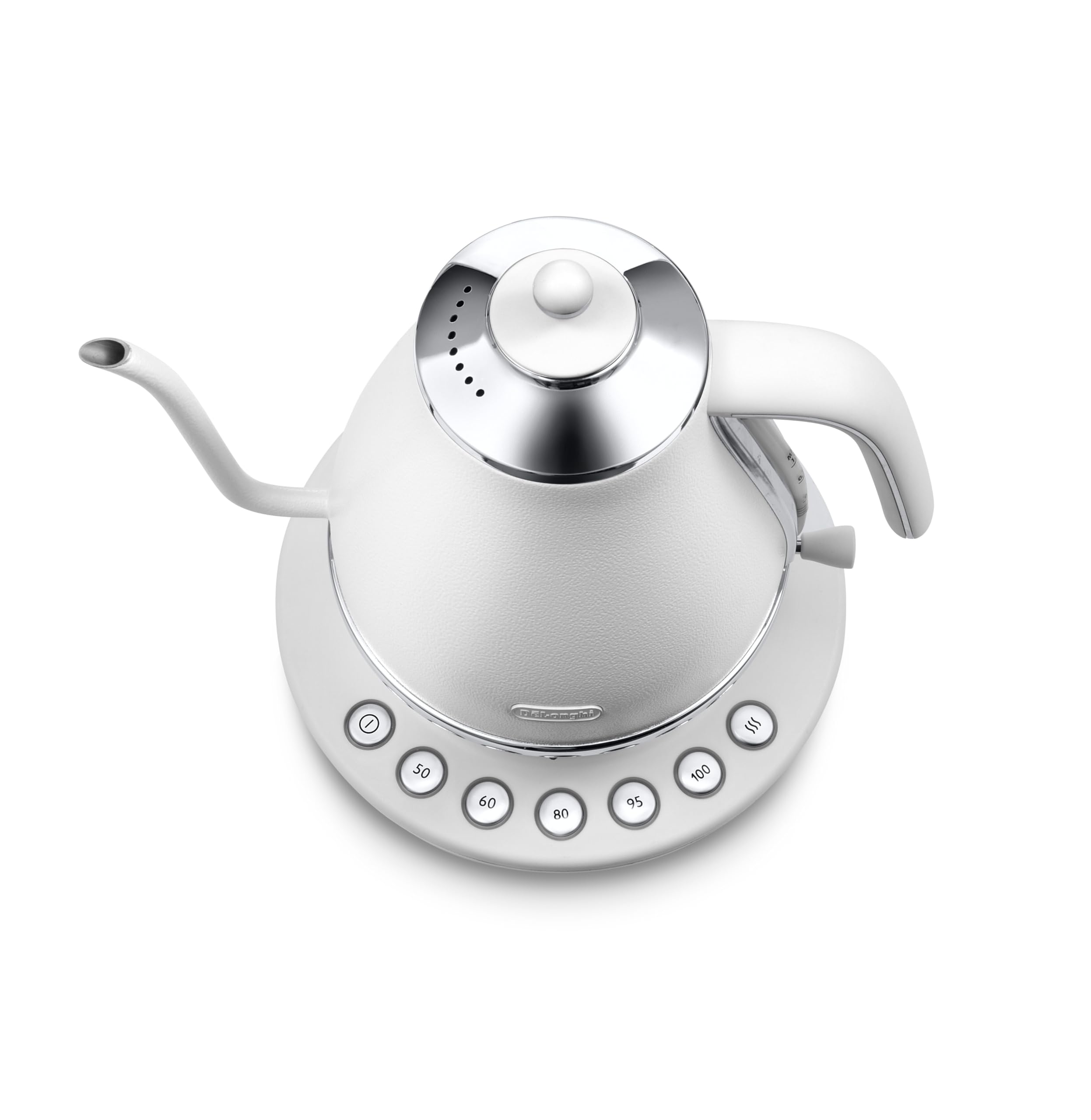 De'Longhi Icona Café 1L Gooseneck Kettle KBOE2030.W, White