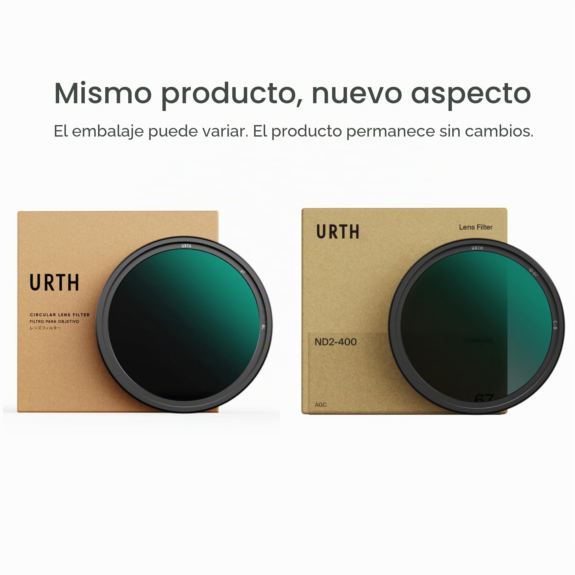 Urth 82 mm Filtro ND Variable ND2-400 – Filtro de Densidad Neutra (1 a 8,6 Pasos) en Vidrio Óptico HD, con 20 Capas de Nano-Recubrimiento para un Control Profesional de la Luz