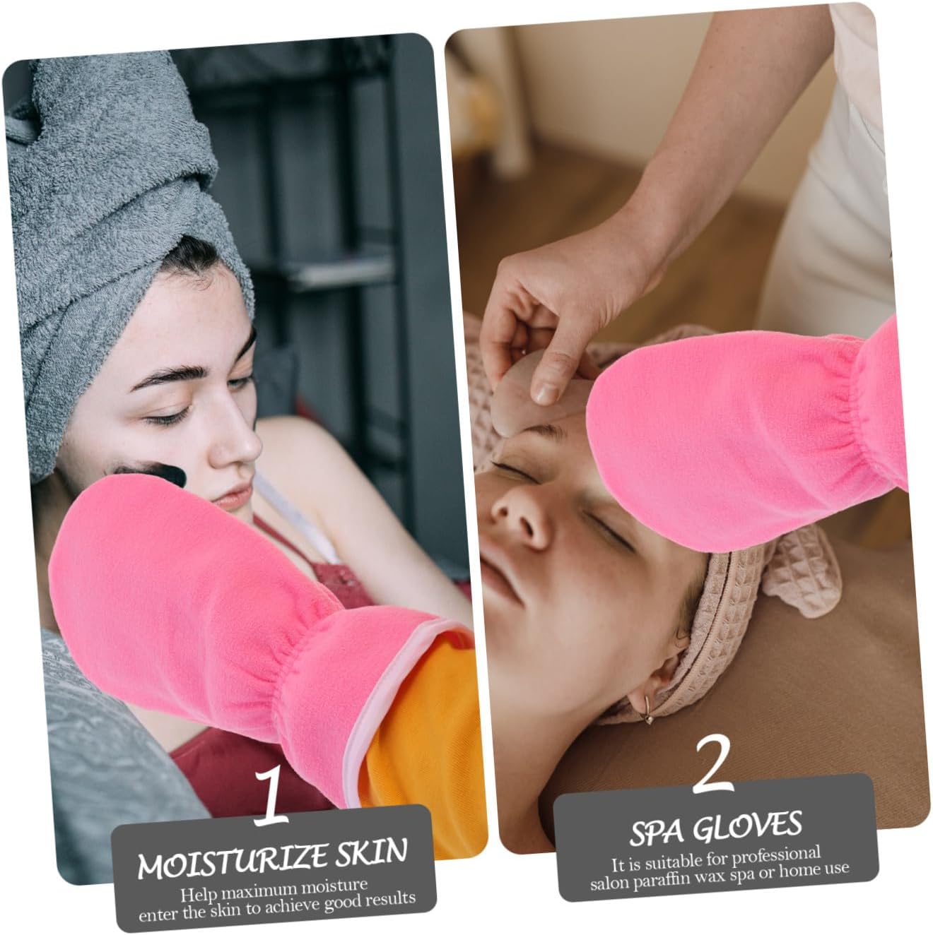 FOMIYES 3pairs Spa Wax Gloves Hand Masks for Moisturizing Overnight Hand Moisturizing Gloves