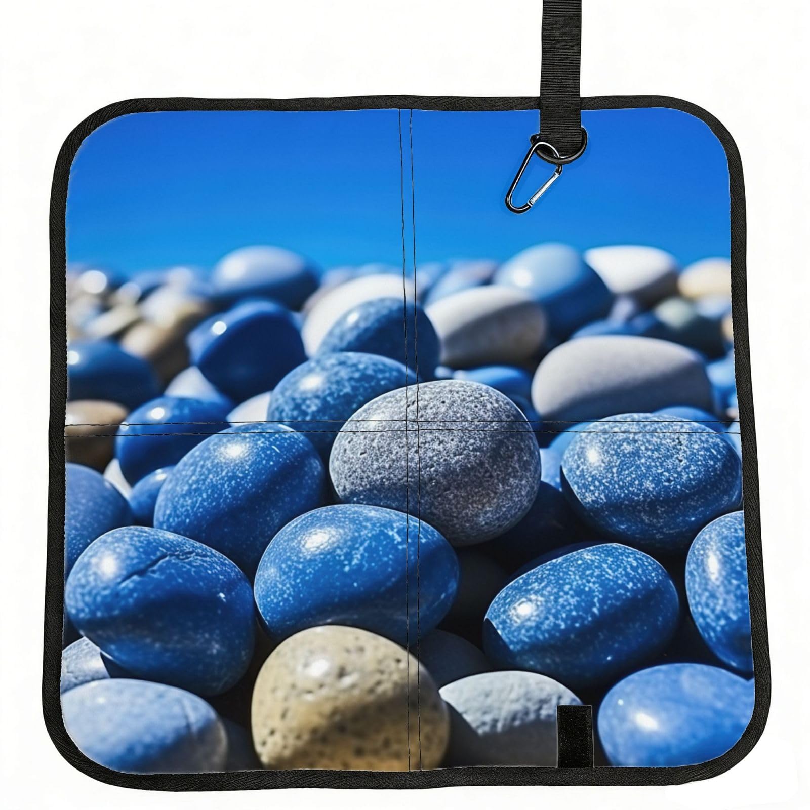 YGLHBDPBF Sky and Stone Print Camping seat cushion,Foldable Sitting Pads,Save Backpack Space for Hiking