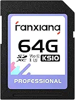 fanxiang Cartão de memória SDXC de 64 GB, UHS-I, C10, U3, V30, vídeo Full-HD e 4K, leitura/gravação de até 95/45 MB/s, para entusiastas de fotografia, criador de vídeo, videografista