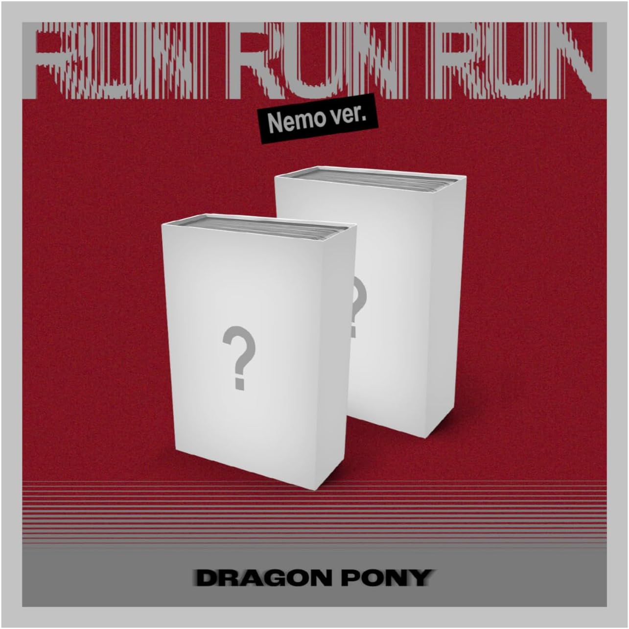 (Standard Red Version) Dragon Pony RUN RUN RUN 3rd EP Album with Tracking