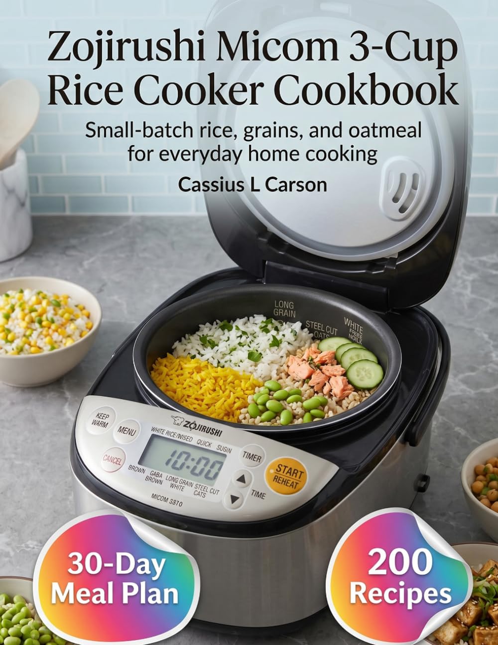Zojirushi Micom 3-Cup Rice Cooker Cookbook: Small-Batch Rice, Grains, and Oatmeal for Everyday Home Cooking