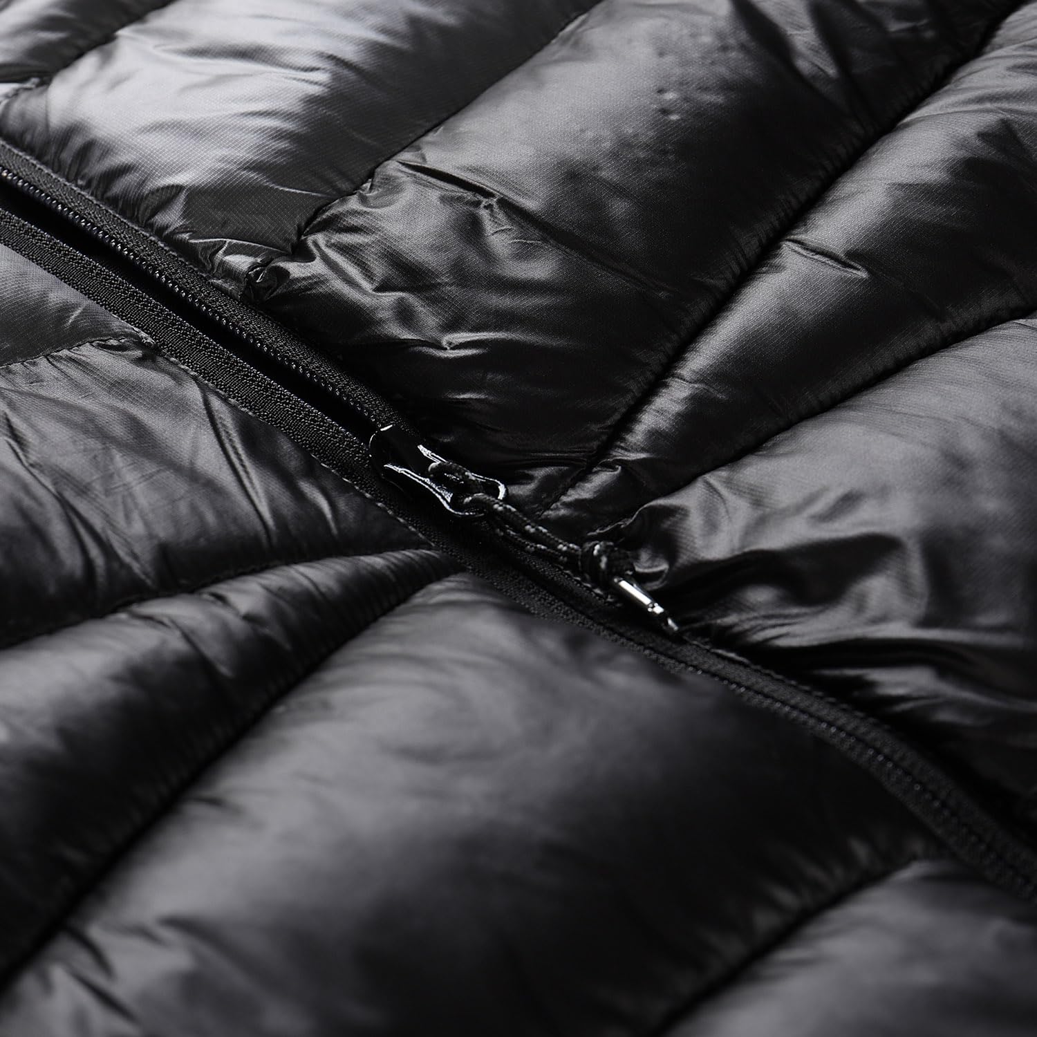 Alpine Pro Chaqueta de invierno ultraligera para hombre para la ciudad y la montaña ROG con revestimiento impermeable funcional WR y un fuerte aislamiento interior HI-THERM, Negro