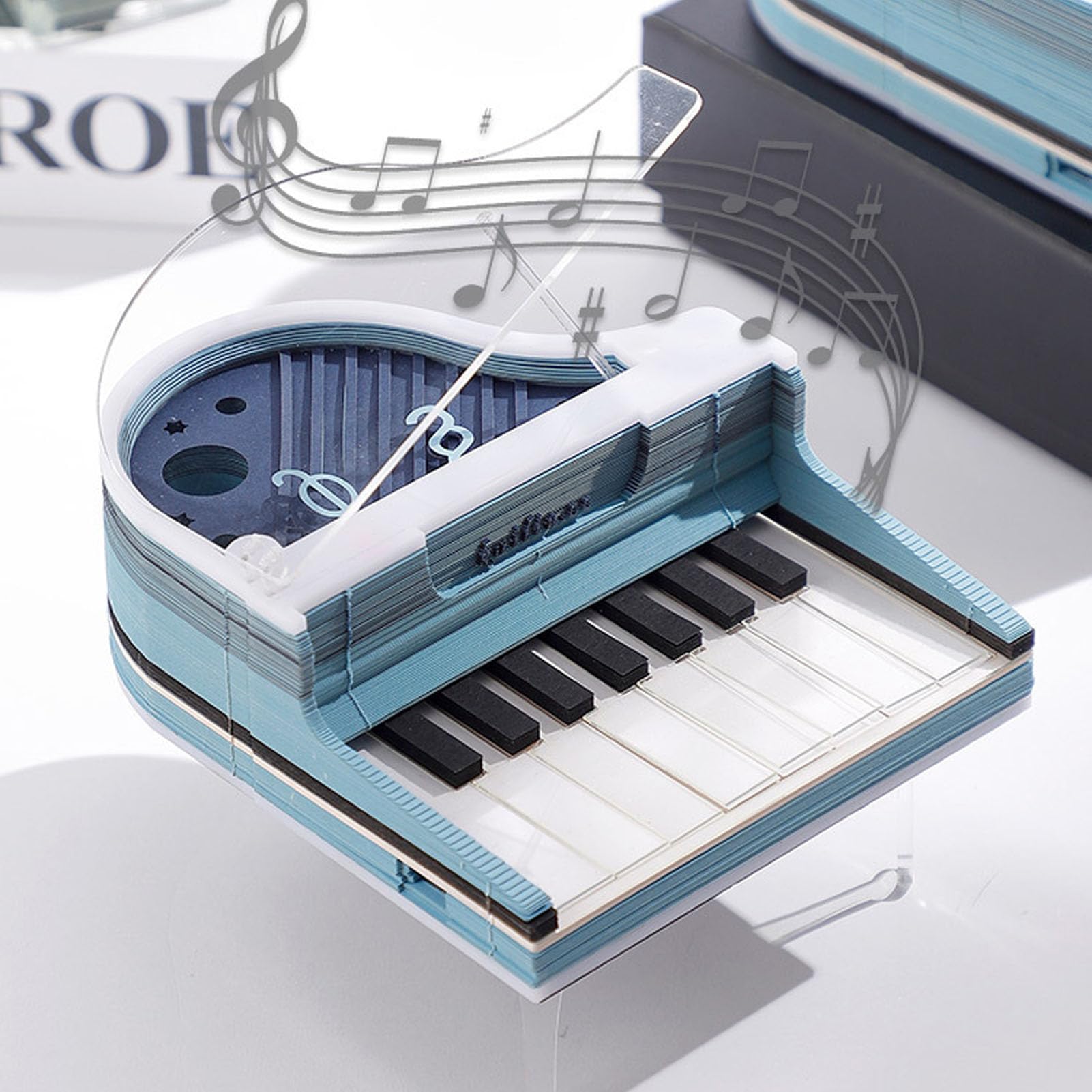 Hidyliu Nota di Calendario per Musicale 3D per Bambini, Design Giocabile e Interattivo per Il Divertimento in Famiglia, Scultura in Carta di Alta qualità, Regalo di Compleanno Ideale