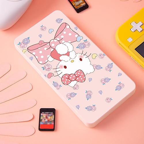 Vista 124 de PERFECTSIGHT 48 Switch Game Card Case for Nintendo Switch OLED Switch Lite, Cute 48 Game Holder Cartridge Case for Game Cards and SD Cards, Kawaii