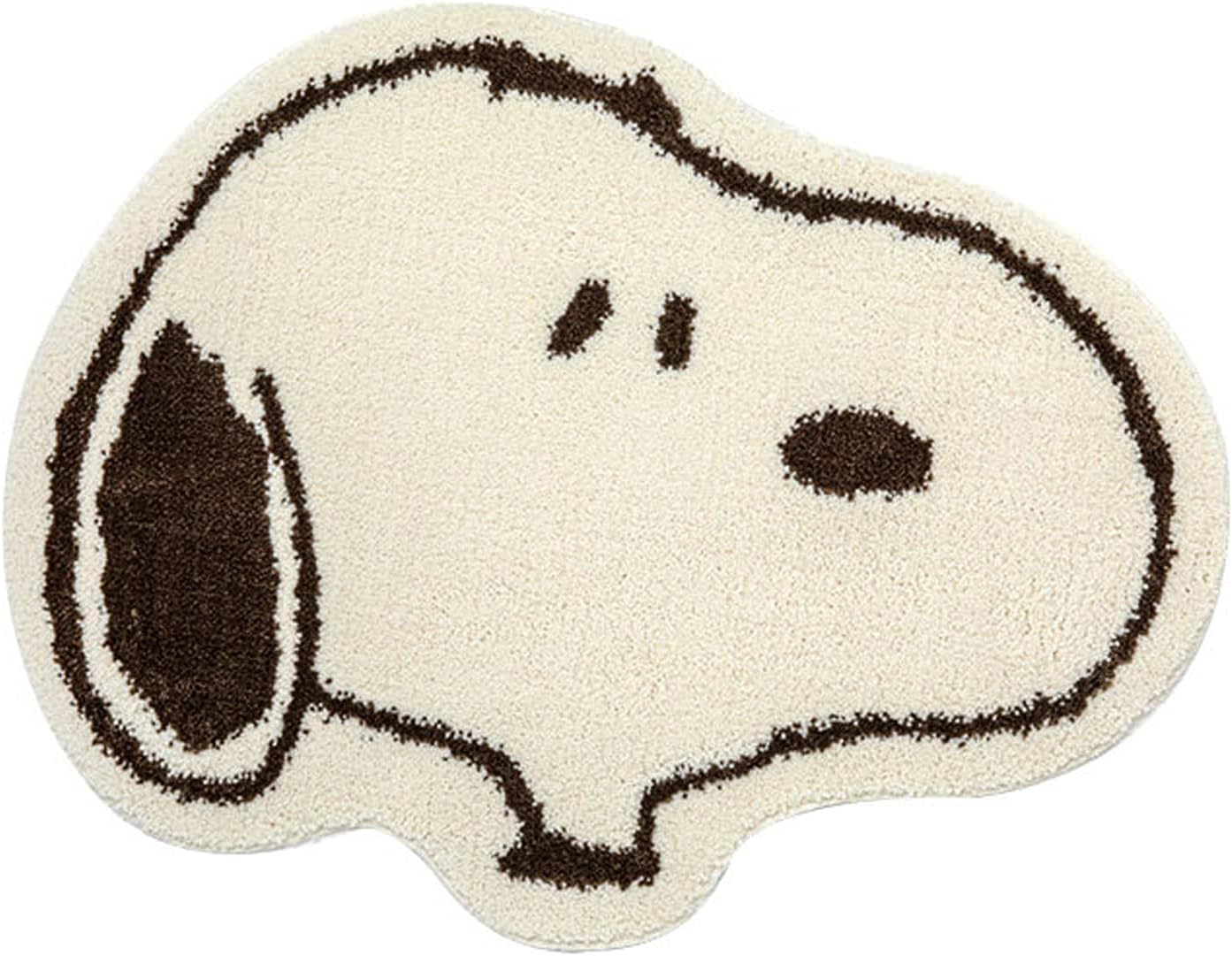 Non-slip Household Snoopy Printed Door Mat Indoor Floor Area Mat Machine Washable Floor Mats Thick Washed Lamb Velvet Carpet Area Rug,For Livingroom Bedroom Sofa Coffee Table Swing Chair Bed Side
