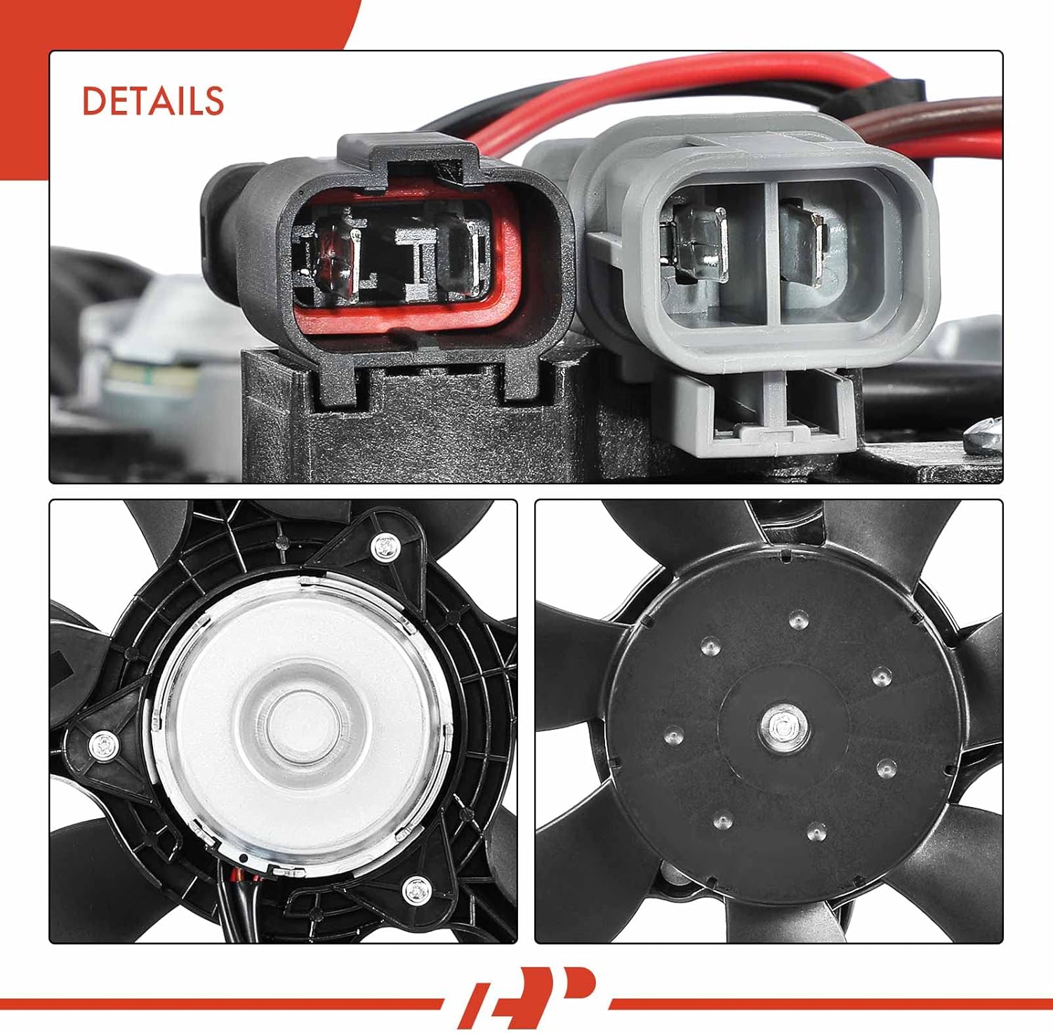 A-Premium Engine Radiator Cooling Fan Assembly Compatible with Select Nissan Models - Versa 2012-2019, Versa Note 2014-2019 - Automatic CVT Transmission, Replace# 214819KK0A, 214813AB3A