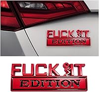 Vista 10 de Fuck It Edition Emblema para automóvil, calcomanías de decoración de parachoques de auto, calcomanía para guardabarros laterales 3D
