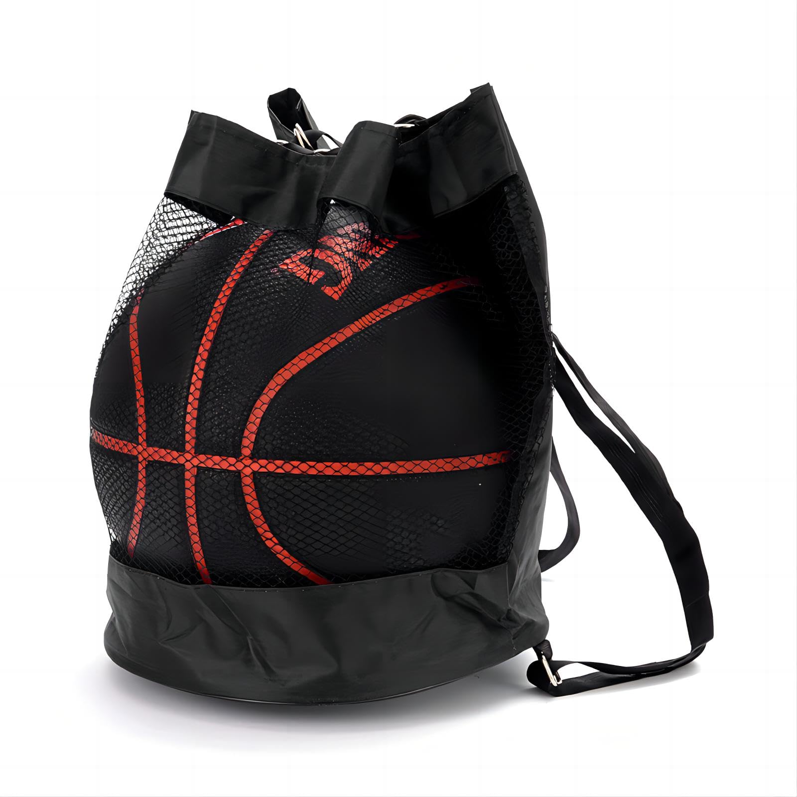 ZENRUIMING Mesh Ball Bag Oxford Cloth Shoulder Adjustable Mesh Ball Bag for Basketball Soccer Volleyball Rugby Handball