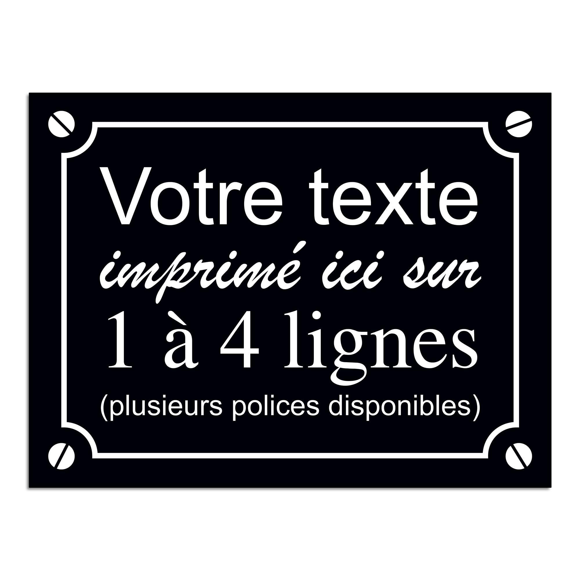 Plaque De Rue Décorative Mygoodprice 40x30cm - Personnalisable En Aluminium Pour Intérieur/extérieur