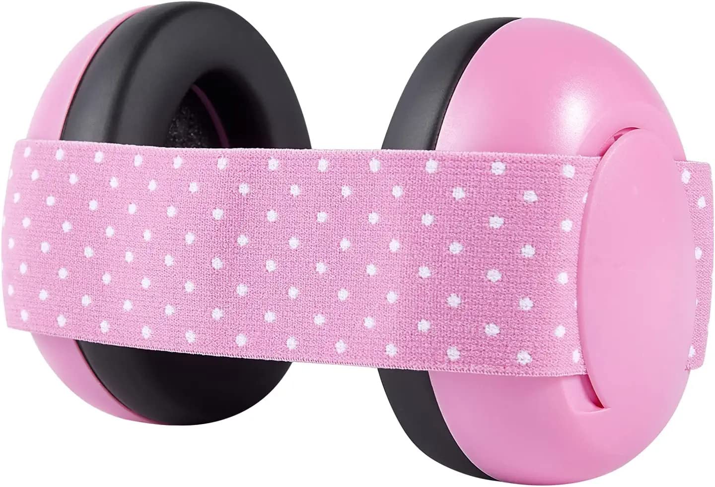 COOLKID Baby Ear Defenders with Soft Cushion,Kids Earmuffs Noise Reduction for babies and toddlers from 12 to 36 months - Protect Infant Hearing Damage & Improve Sleep-Pink, One Size