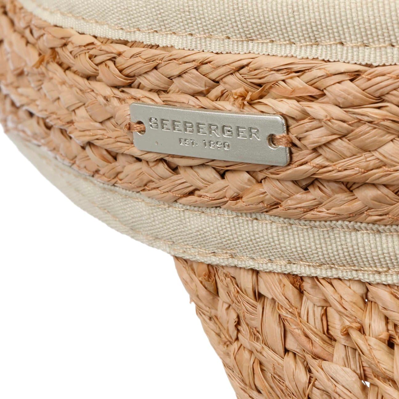 Seeberger Visiere Raphia Femme - Casquette pour Le Golf Soleil de Tennis avec Printemps-ete Ete