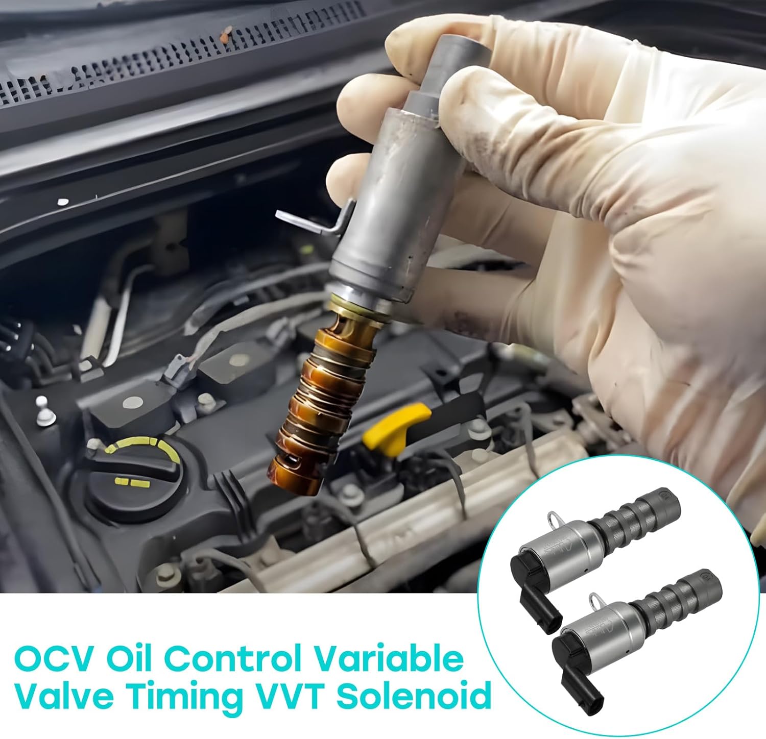 918-134 06E109257T 2PCS OCV Oil Control Variable Valve Timing VVT Solenoid For Audi A4 A5 A6 A7 A8 Quattro Q5 Q7 RS3 RS7 S4 S5 S6 S7 S8 SQ5 TT RS Quattro Volkswagen Touareg 2.5L 2.8L 3.0L 4.0L