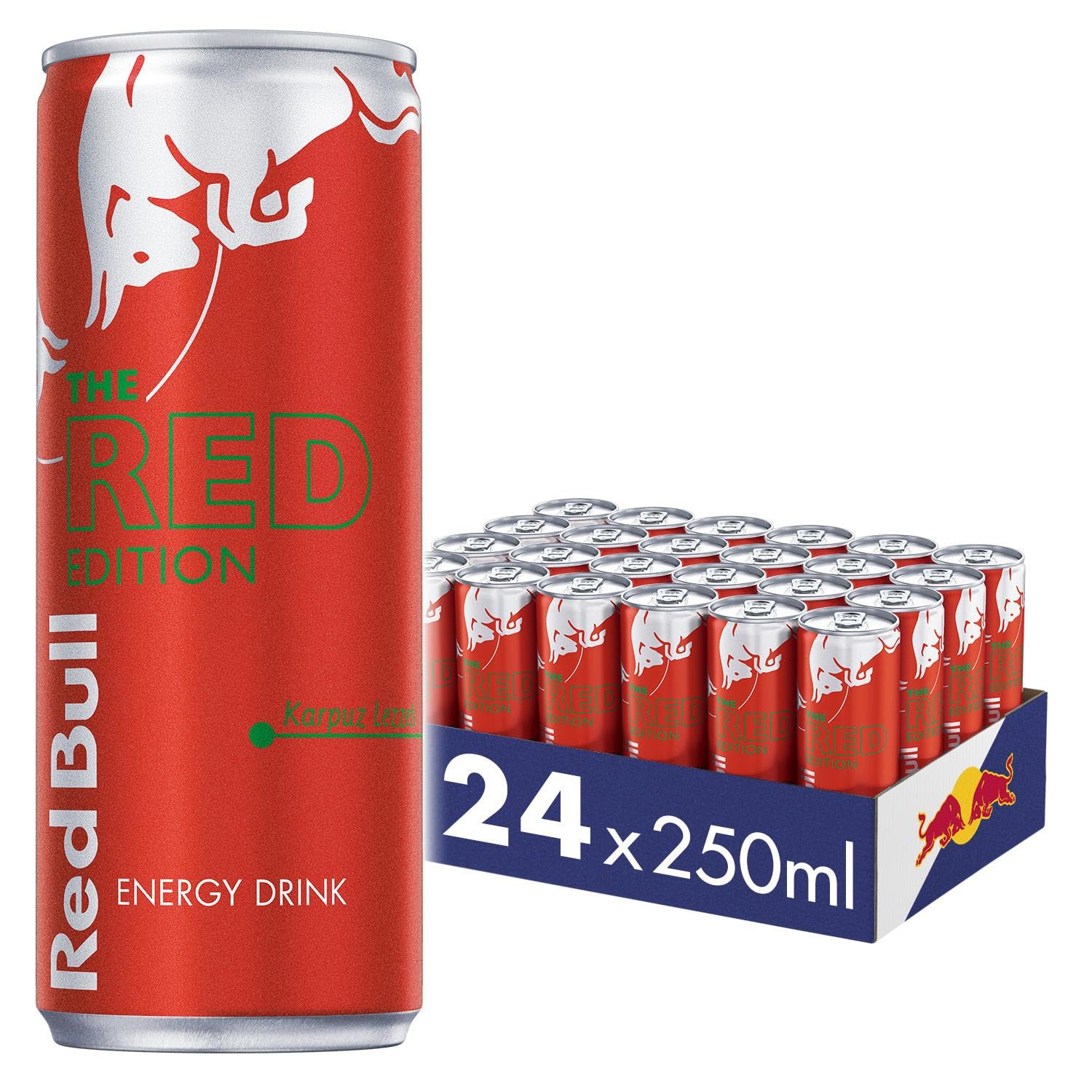 Red Bull Enerji İçeceği, Karpuz, 250 ml (24'lü Paket, 24x250 ml)