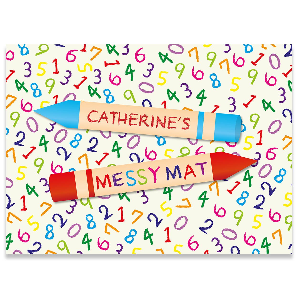 Paper Themes Play Mat with Paint Sheet - Arts & Crafts Playdough Mat for Kids, 110 x 75 cm