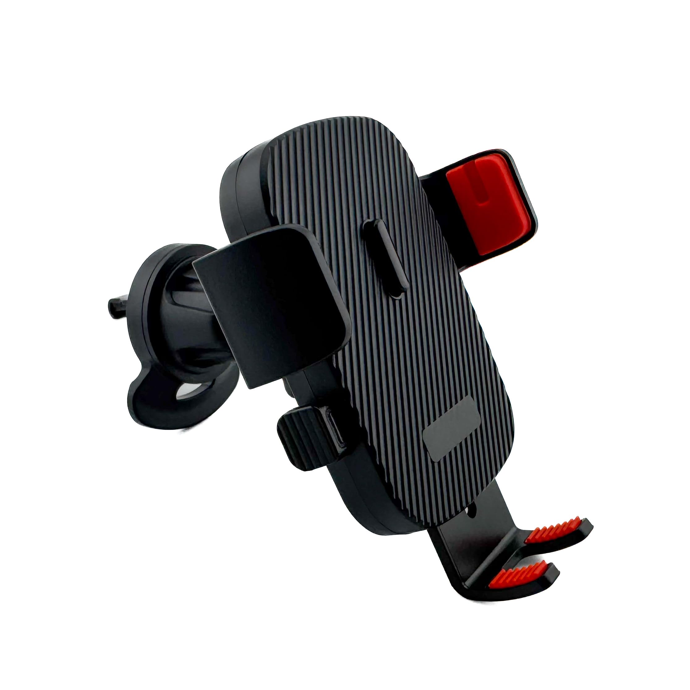 Soporte de teléfono para rejilla de ventilación de coche con brazos de bloqueo automático, ajuste universal, color negro