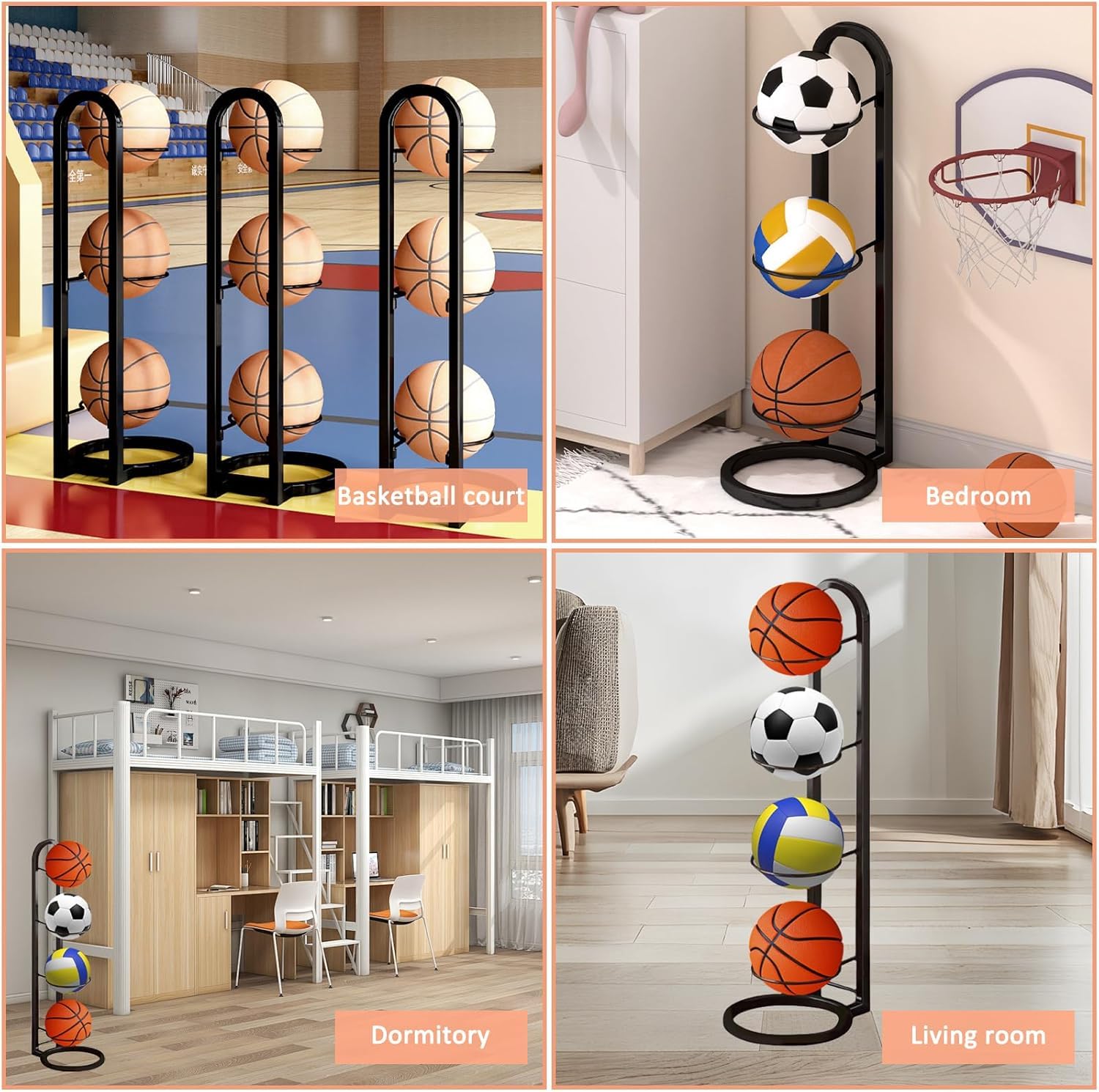 RACK A BALLONS DE BASKET 3 ETAGES dès 109