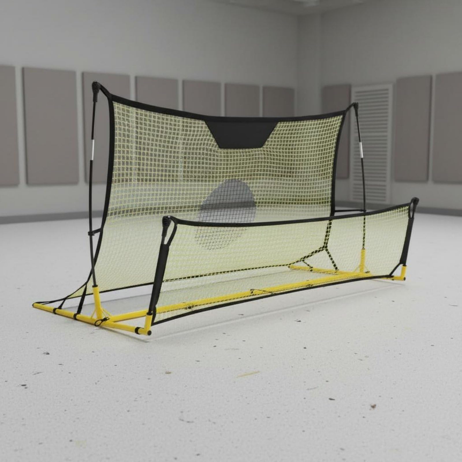 Qianly Porta Calcio Pieghevole Allenamento Rete Ritorno Pieghevole Stabile Attrezzatura Sportiva per Bambini, Giardino, Campo Sportivo, Palestra
