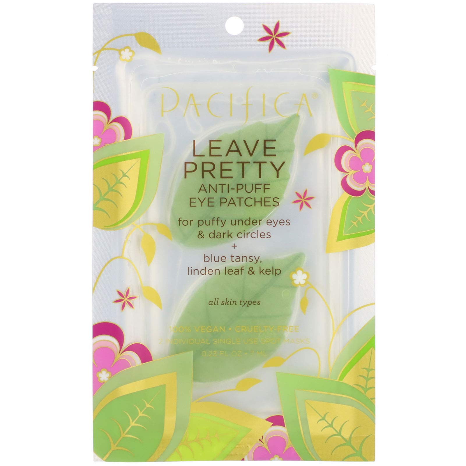 Pacifica Leave Pretty Anti-Puff Eye Patches 0.67oz,pack of 1