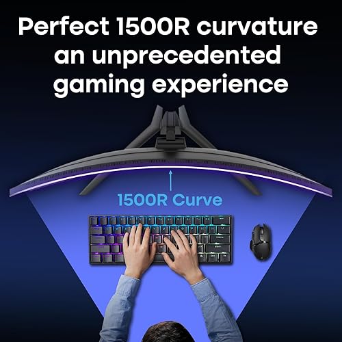 Miniatura 5 de Amzfast Monitor curvo para juegos de 34 pulgadas 3440x1440 200Hz (AMZG34C8)