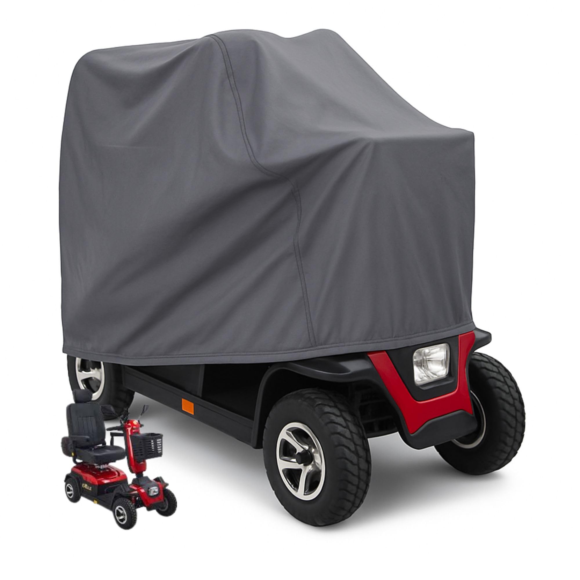 Heavy Duty Mobility Scooter Storage Cover - Indoor or Outdoor - Keep Your Electric Powered Wheelchair Clean and Dry at Home or on The Road 48" L x 22" D x 38" H