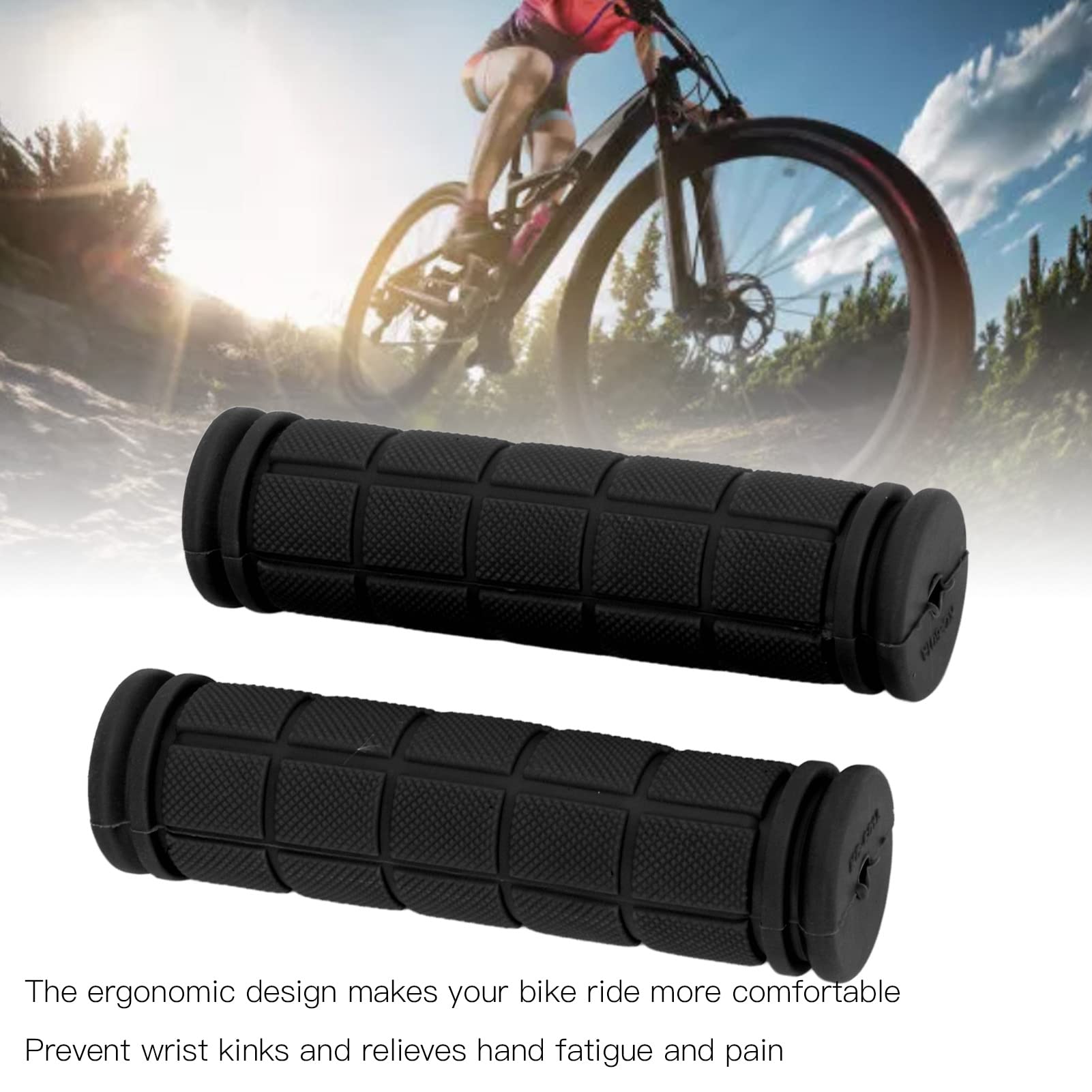 Poignée VTT Silicone CHE 1 Paire GUIDON De Poignées De Vélo En Caoutchouc Antidérapantes Pour Vélo Urbain De Route De Montagne (orange) - Sport Poignee Mousse