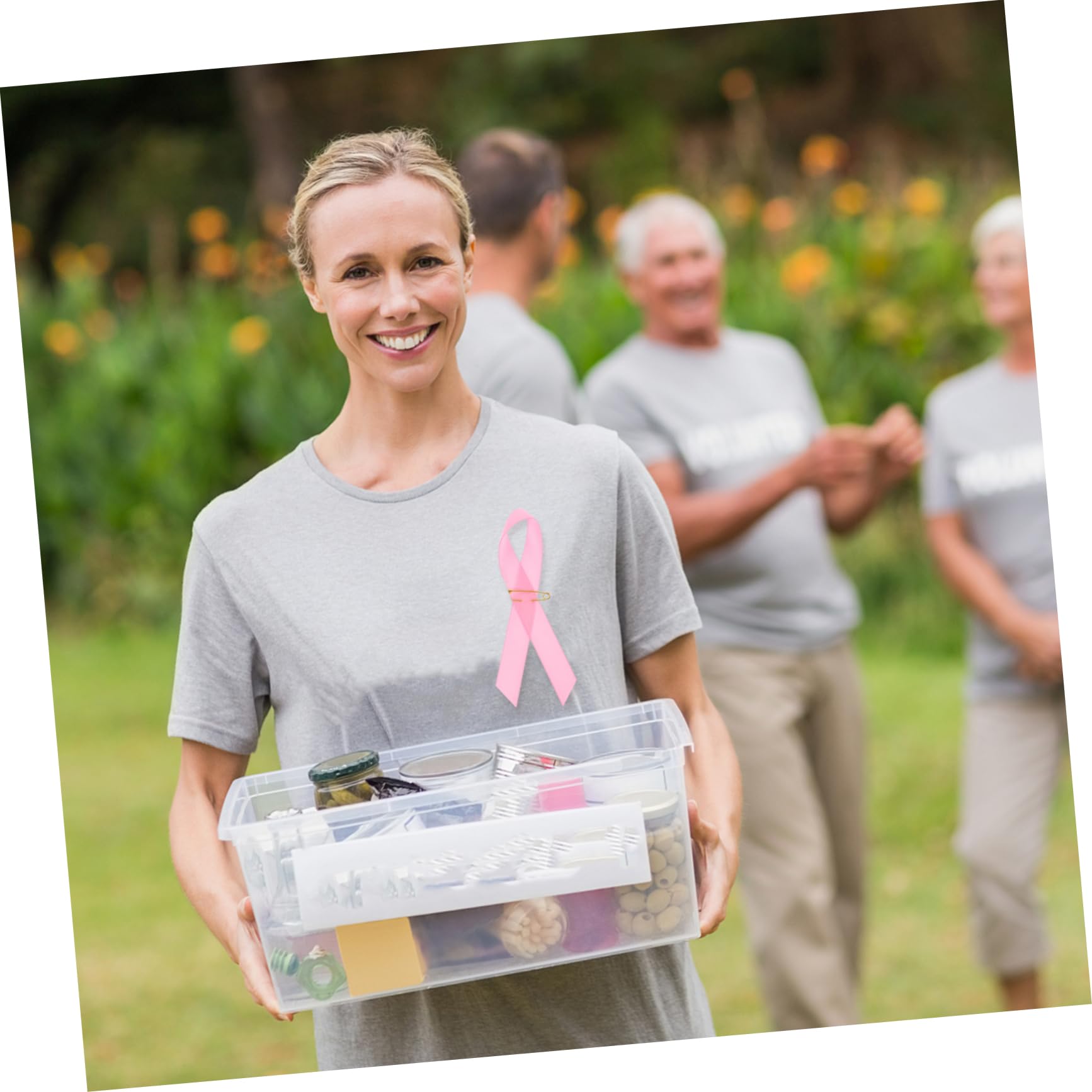 DOITOOL 2 Sätze Brustkrebs Bewusstseinsbänder Mit Pin Rosa Schleifen Anstecknadeln Für Frauen Accessoires Für Brustkrebs Präventionsveranstaltungen Und Spendenaktionen 200 Stück * 2