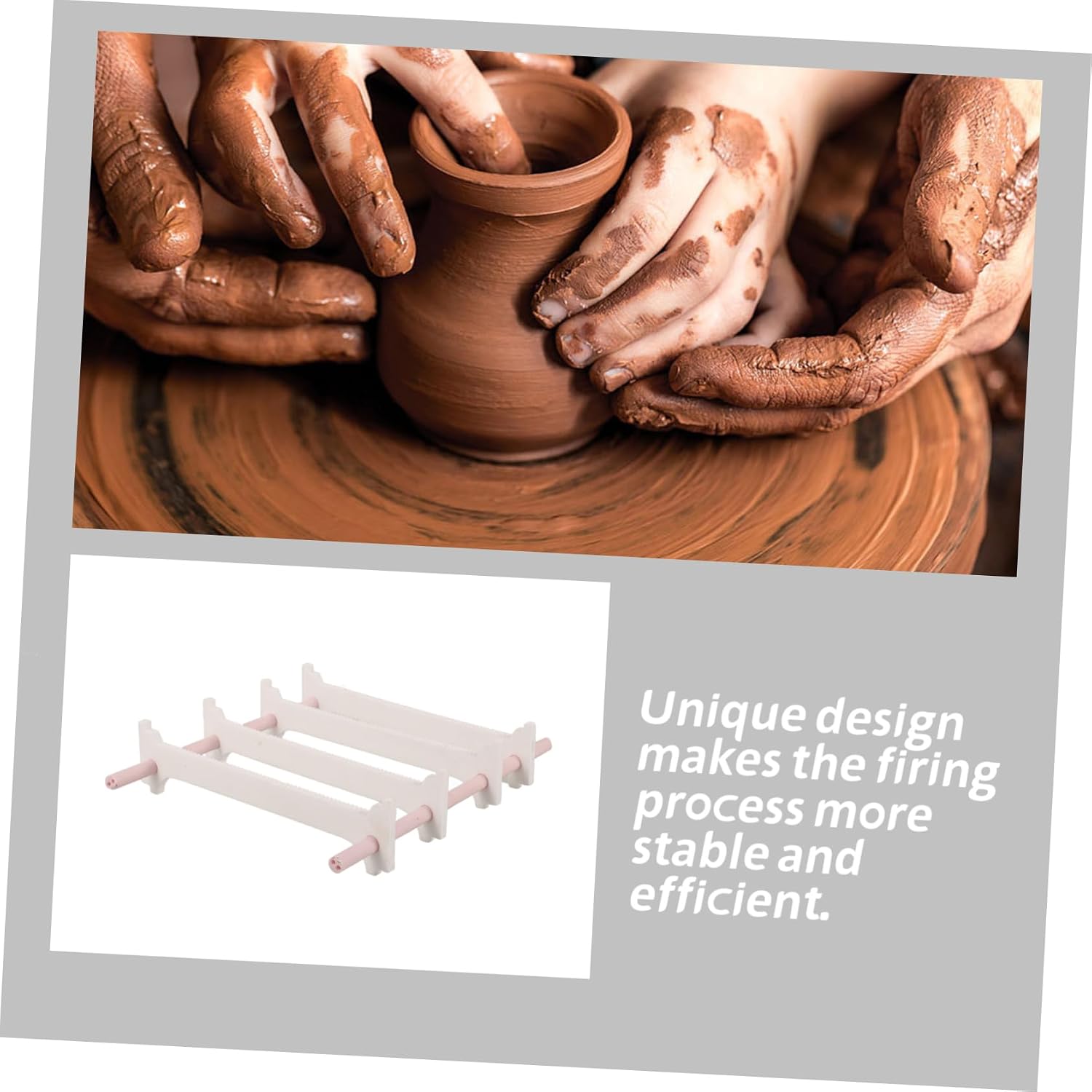 VILLCASE Oxide Pottery Firing Bracket Ceramic Hanging Jewelry Holder Kiln Accessories