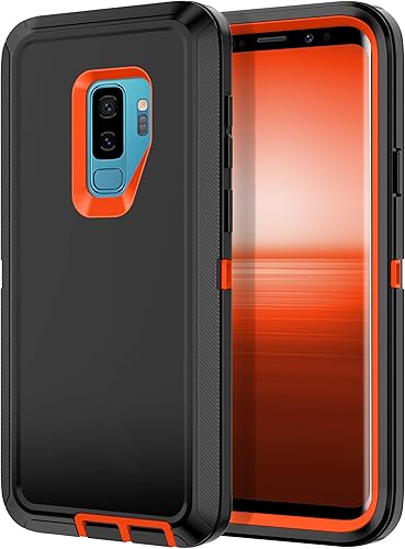 I-HONVA Funda para Galaxy S9 Plus a prueba de golpes, a prueba de polvo y caídas, 3 capas de protección de cuerpo completo sin protector de