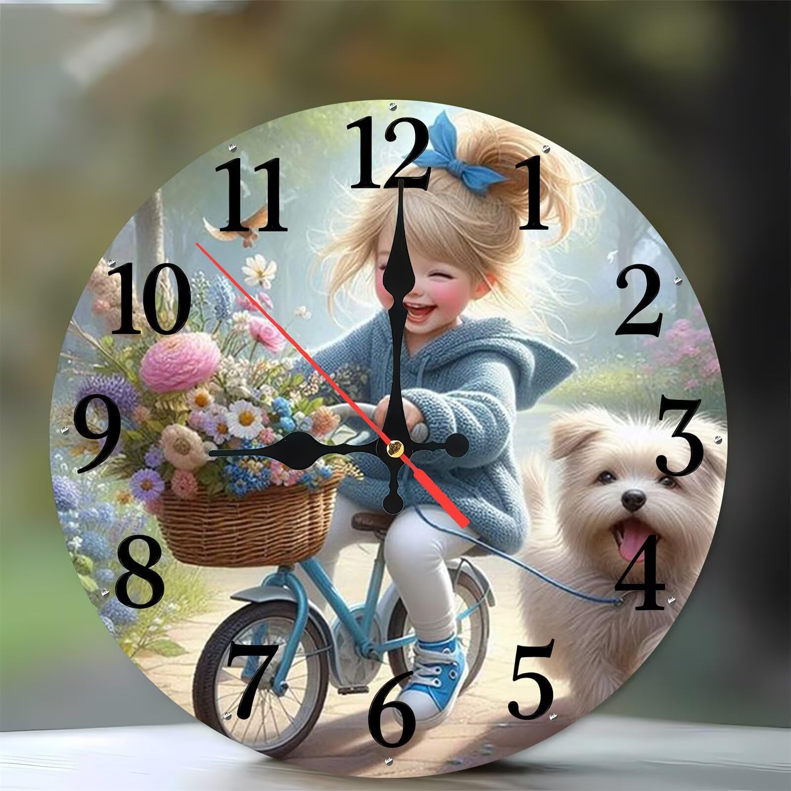 Horloge murale en bois moderne avec mecanisme de haute precision