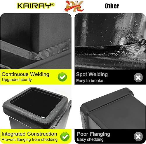 Miniatura 4 de Adaptador de receptor de enganche de parachoques de RV atornillado para vigas de 4 a 4.5 pulgadas, apertura de receptor de 2 pulgadas, parachoques