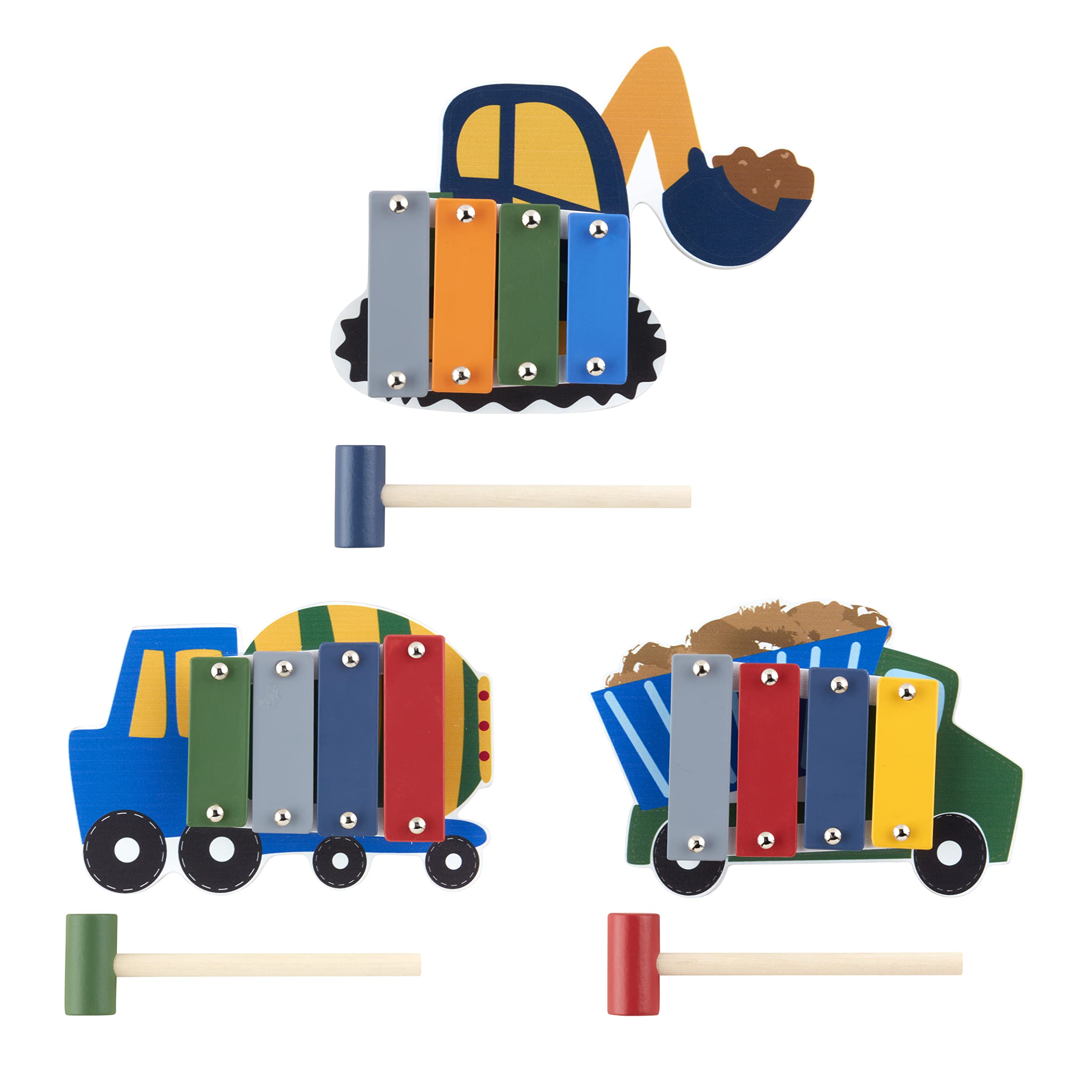 Mud Pie Children's Construction Xylophone, Navy