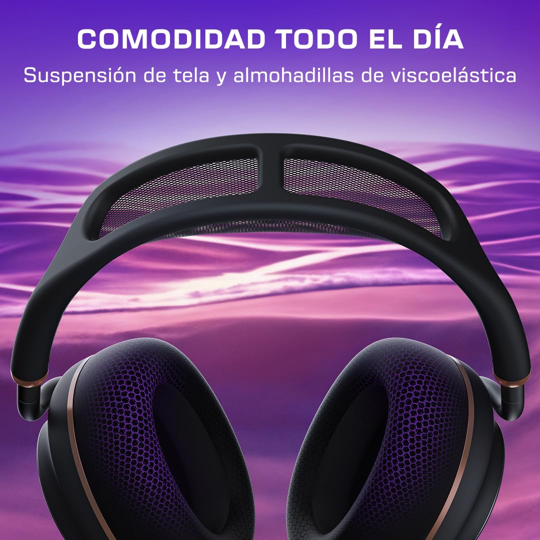 Turtle Beach Stealth Pro II Negro Auriculares de juego inalámbricos para Xbox Series PC, X|S, PS5, PS4 - Sonido Hi-Res inalámbrico certificado, sonido espacial Dolby Atmos, cancelación de ruido activa