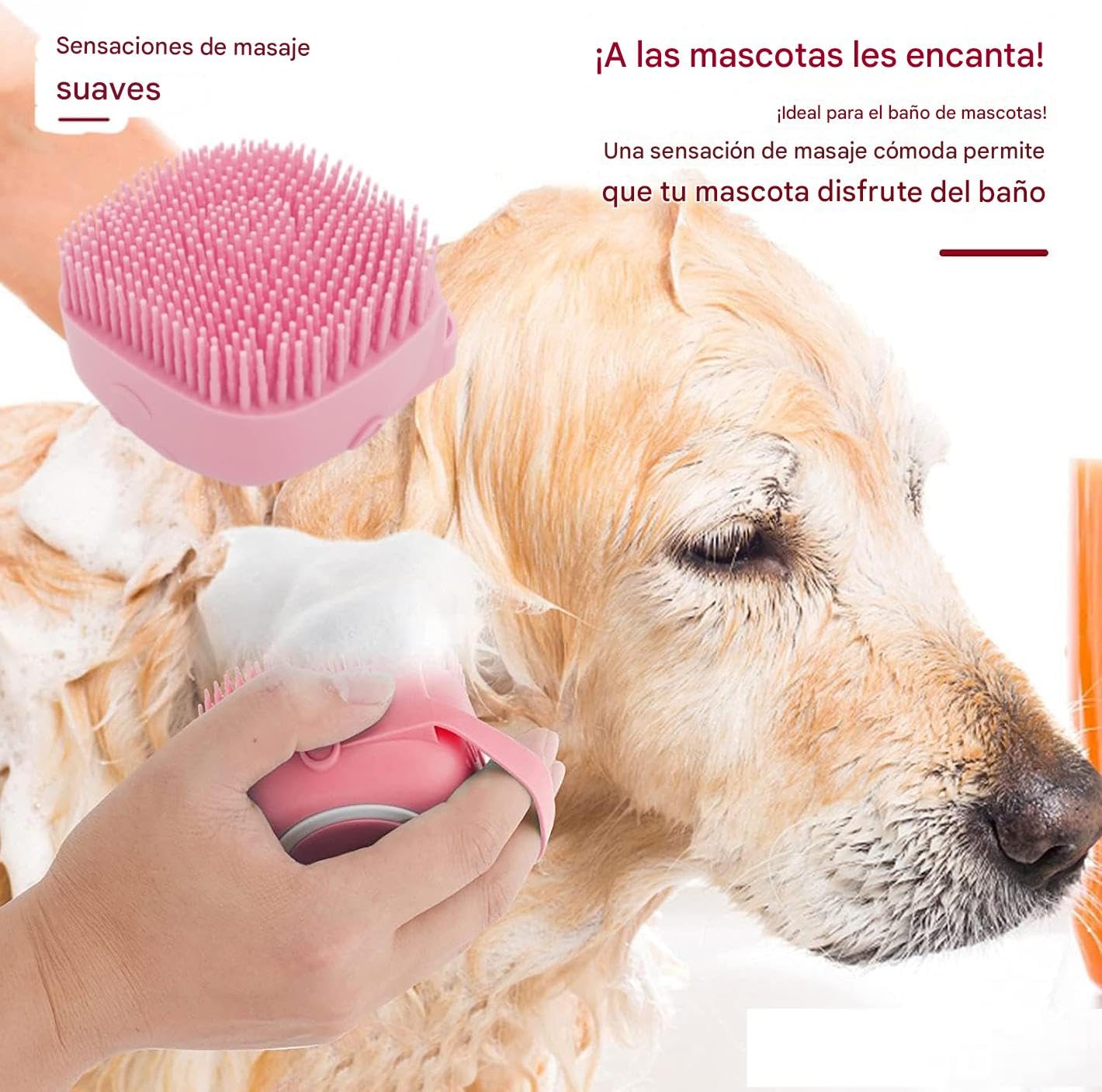 Juego de Aseo para mascotas de 8 Piezas, Set de Limpieza para Mascotas con Cortaúñas y Lima, Peine Antipulgas, Cepillo de Champú, Cepillo para Eliminar Pelo y Cepillo de Dientes de Silicona