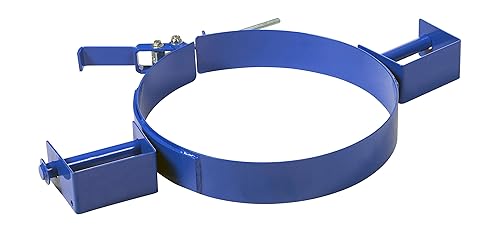 Miniatura 4 de Vestil Anillo de tambor inclinable de acero TDR-30, acero al carbono pintado, capacidad de 1200 libras