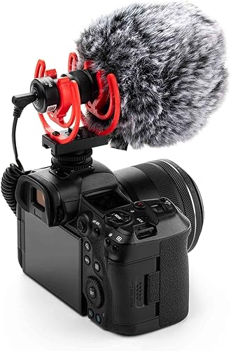 Miniatura 2 de Saramonic Vmic Mini II - Micrófono de escopeta para cámaras, dispositivos móviles y más con soporte de choque Rycote, WS interno, WS peludo, funda,